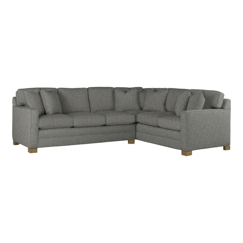 Hillcrest Upholstered L-Shaped Sectional Reversible, Ian Pewter, Hampton