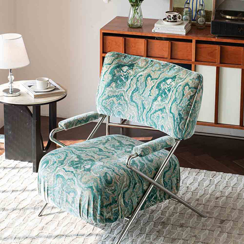 Chaise de loisirs simple en acier inoxydable Minimalist.