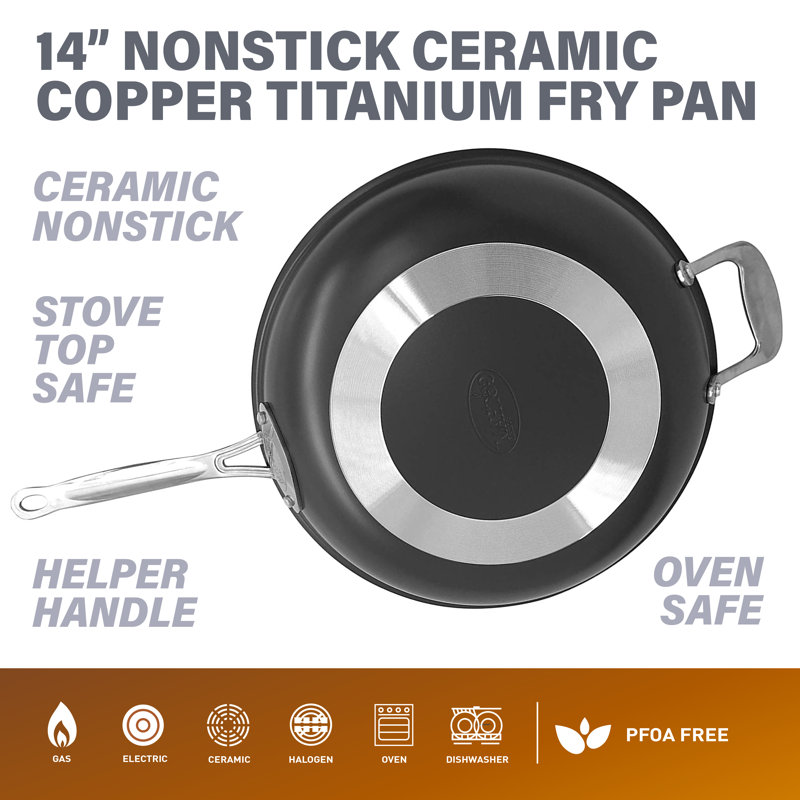 Poêle antiadhésive de 14 po Gotham Steel