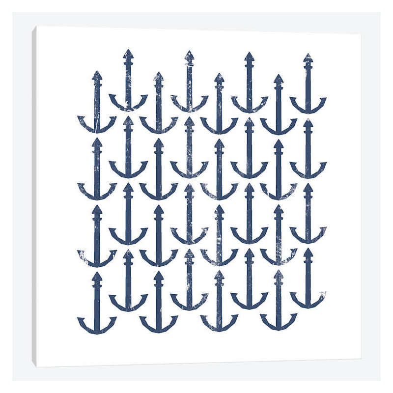« anchors », impression sur toile, H 26 po x l 26 po x P 1,5 po