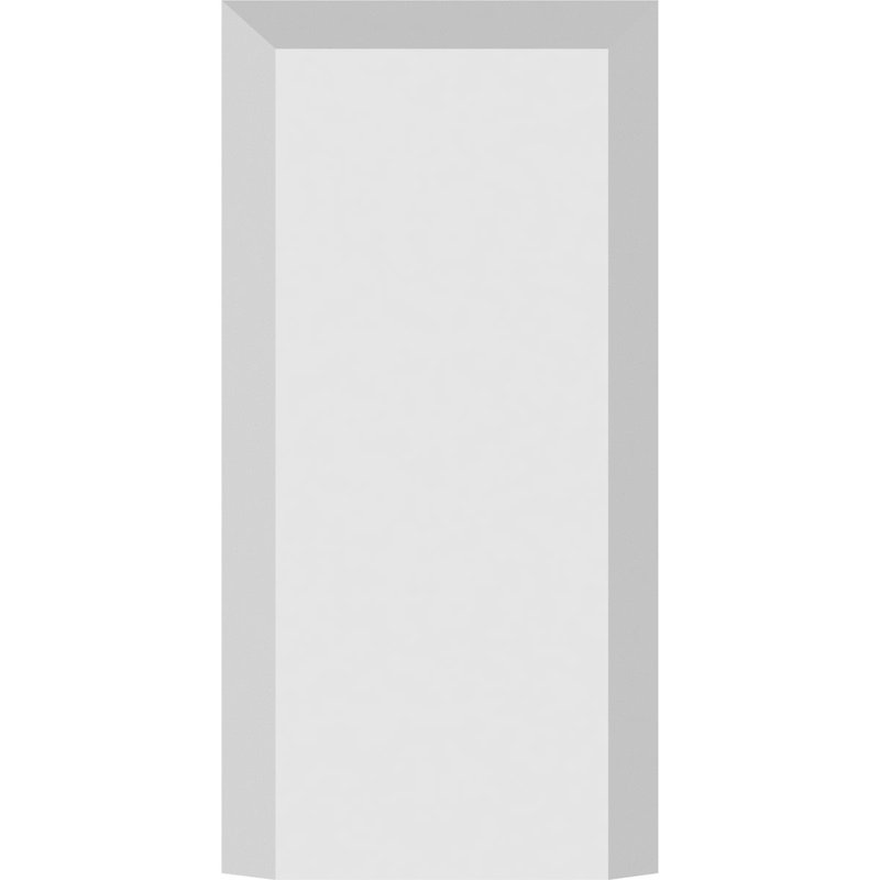 Bloc de socle standard à bords biseautés l 2 po x H 4 po x P 3/4 po, H 4 po x l 2 po x p 0,75 po