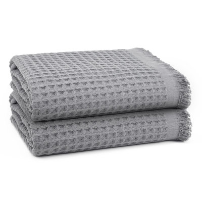 Lycia Turkish Cotton Waffle Bath Towel