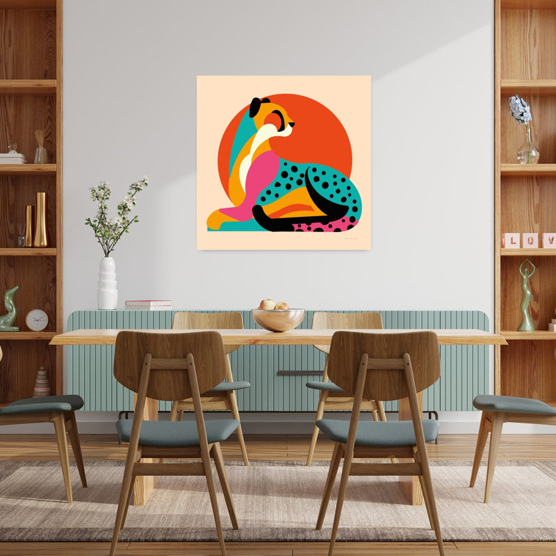 Safari Safari IV, art animalier contemporain, H 36 po x l 36 po