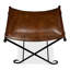 Mozambique Leather Accent Stool