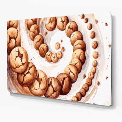 Desserts Snickerdoodles, art mural en métal beige