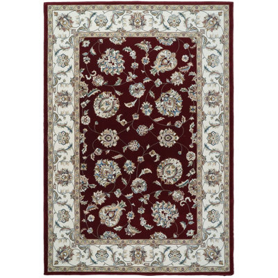 Tapis rouge/ivoire oriental Attell