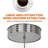 Commercial Coffee Urn 110 Cup /16L 304 Stainless Steel Percolator Coffee Pot, Double-Wall Hot Water Dispenser Electric Coffee Maker Fast Brewing for Home, Office, Catering & Small Events(Black)