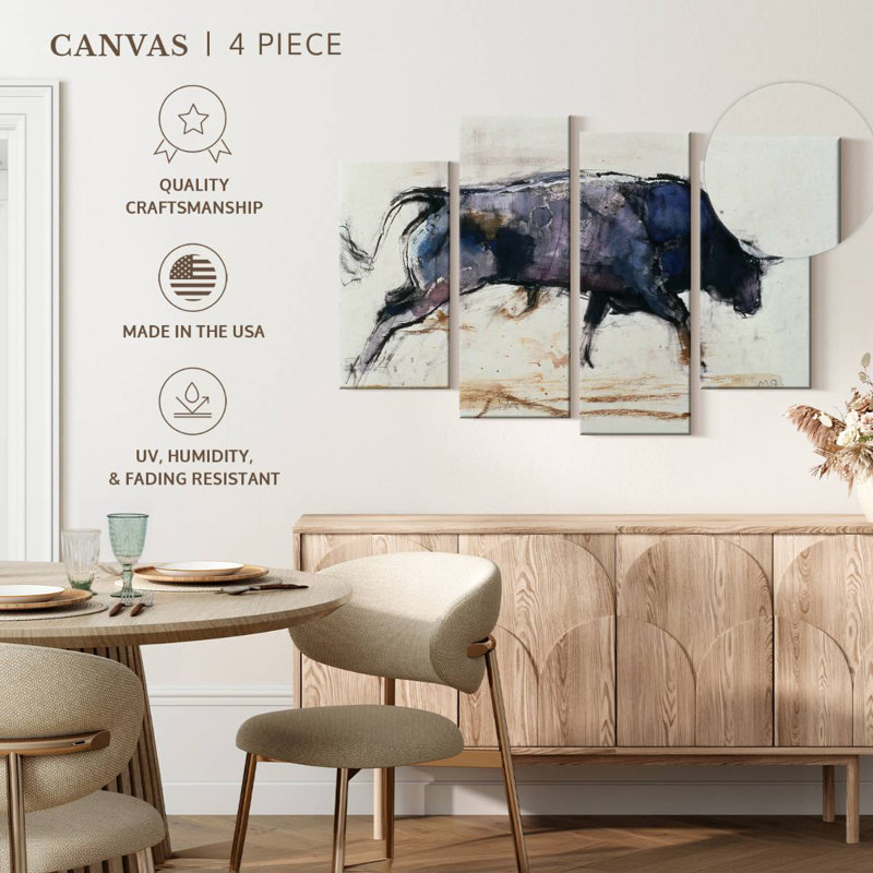 Brampt Charging Bull 1998, 54" H x 84" W