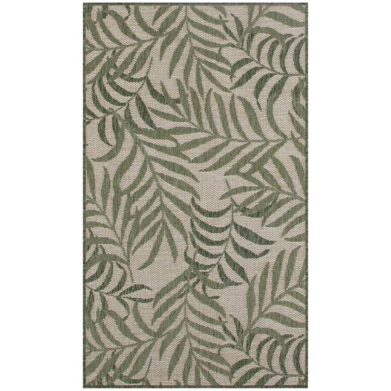 Agora Floral Indoor / Outdoor Rug, Rectangle 3' x 5'