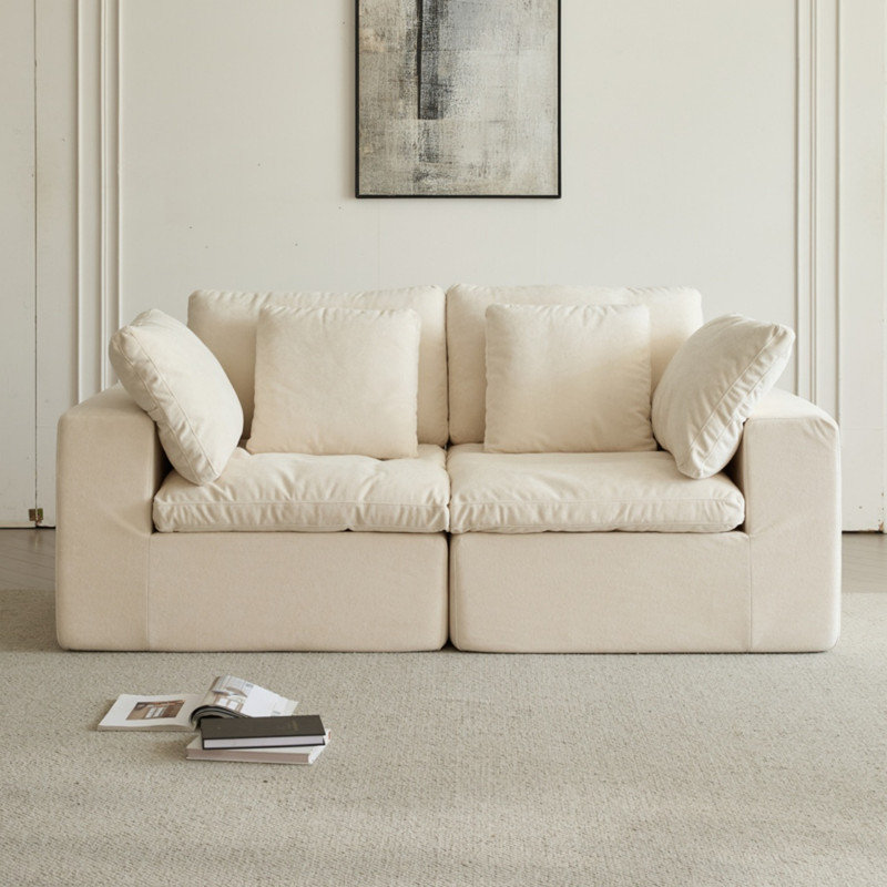 Canapé modulaire modulaire, canapé modulaire compressé, canapé en velours côtelé de style minimaliste moderne, canapé-lit pour le salon, la chambre à coucher, canapé confortable et compact
