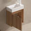 Petit meuble-lavabo mural 16 po avec lavabo