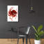 Art mural en verre Breakwater Bay «Giant Pacific Octopus, Red» par Jeannine Saylor-1909023780