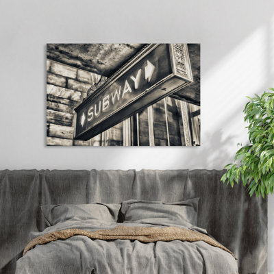 Subway Sign 1 Piece Wall Art