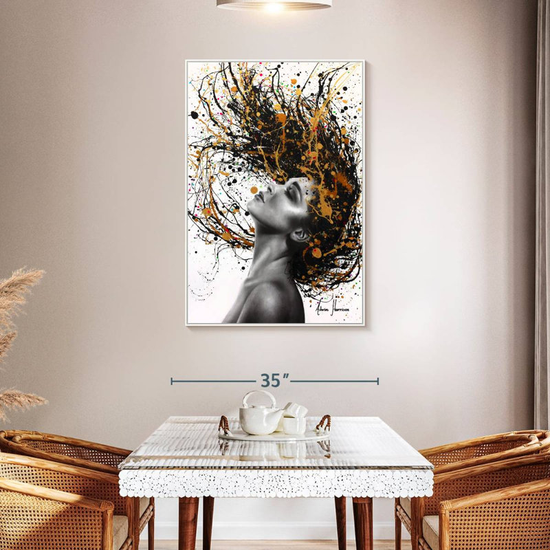 Plus profond que l'âme, Cadre flottant blanc, 31" x 46"