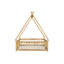 Lit de sol en forme de tente Ames avec structure en bois, garde-corps et porte-2031328463-2031328460