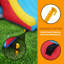 Inflatable Bounce House For Big Kids 3-12 Space Rocket Theme Large Bouncy Castle With Slides, 3 Dodge & Weave Obstacle Course Column, Head-to-Head Basketball Court & Dual-Target Games