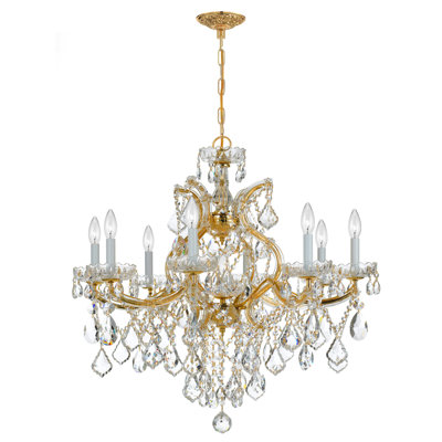 Lustre classique / traditionnel à 8 lumières de style bougie Wehr