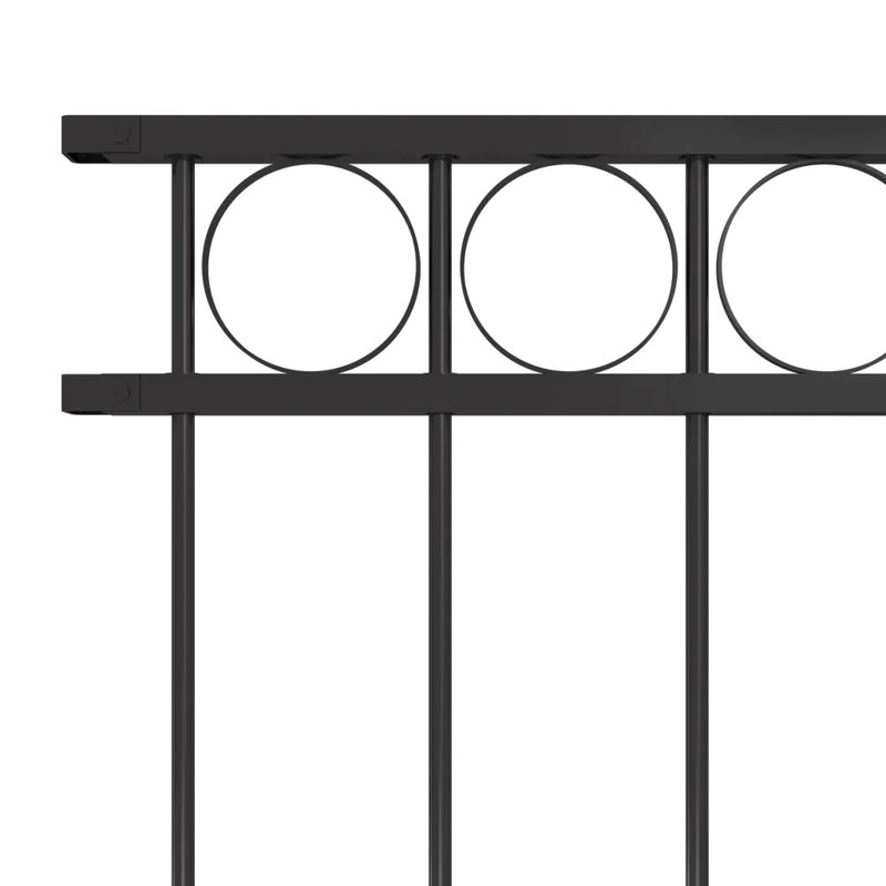 Parthena Fence Panel Steel Outdoor Landscape Barrier Border Edging Multi Sizes, 120cm H x 170cm W