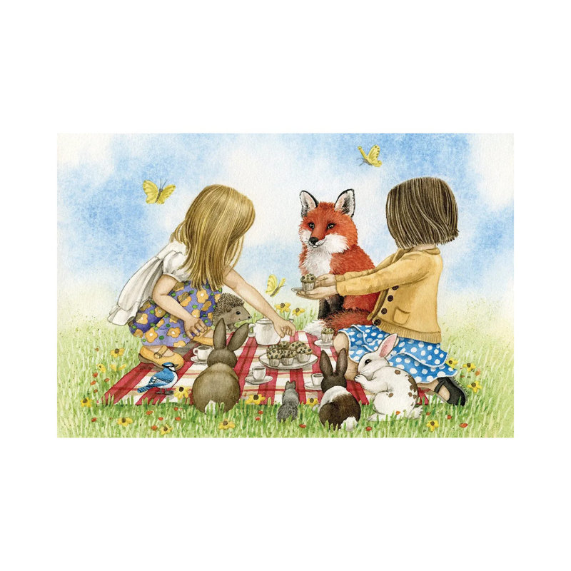 Tea Party by Tracy Lizotte - Wrapped Canvas Gallery-Wrapped Canvas Giclée, 66.04cm H x 101.6cm W x 1.9cm D