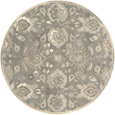 Applegate Floral Handmade Tufted Wool Taupe/Camel/Grey Area Rug