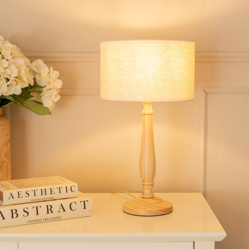 Kennith Wood Table Lamp, No