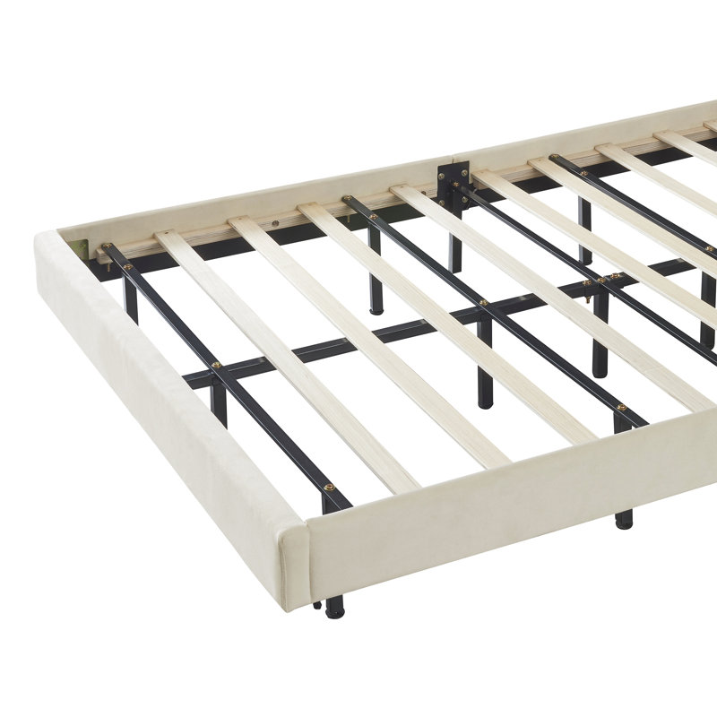 Chaley Upholstered Bed, Beige