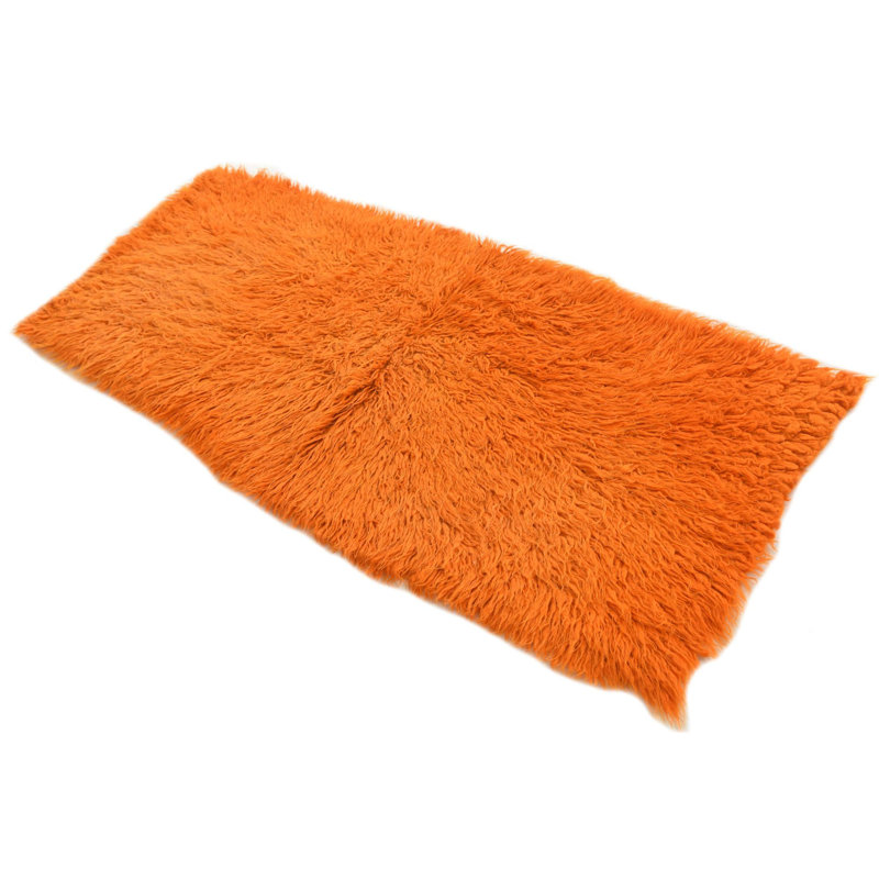 Tapis de couloir orange 5 pi 5 pi
