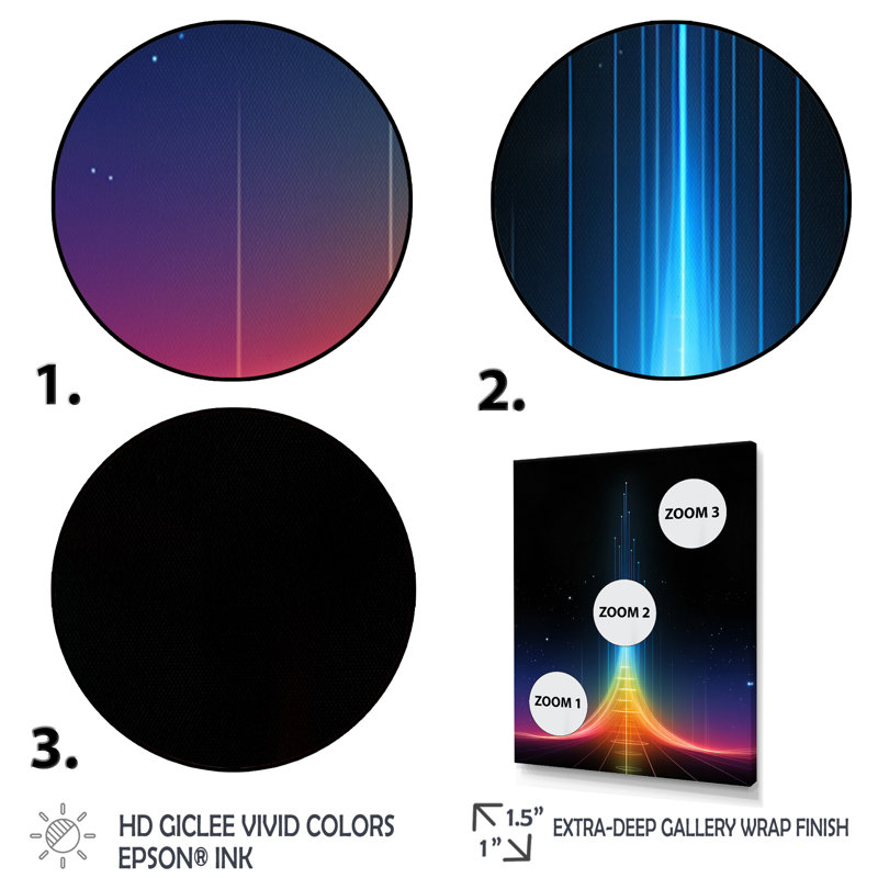 Décoration murale Singularity Consciousness Ascension - formes abstraites, Cadre naturel flottant, H 32 po x l 16 po x P 1 po
