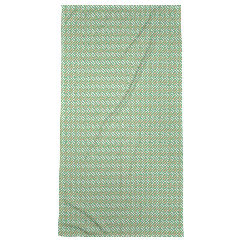 Katelyn Elizabeth Bath Towel, Green/Orange
