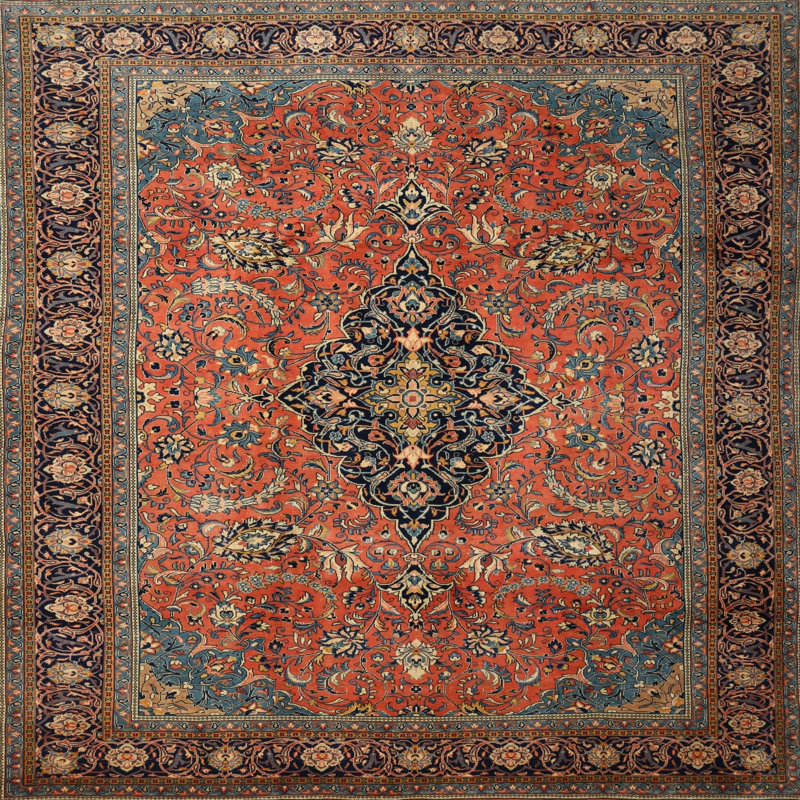 Oriental Indoor Rug, Square 3'