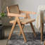 Ensemble de 2 chaises de salle à manger modernes en rotin de style Mid-Century-1408208