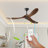 Dorilal 3 Solid Wood Blades Ceiling Fan With Remote Control