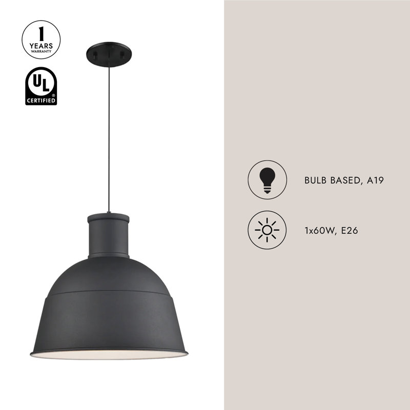 Irving 1 - Light Pendant, Indigo Blue, 21" H x 22" W x 22" D