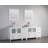  Modern 84" Double Bathroom Vanity Set with Mirror-27042767