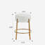 Round Bar Stool, Set of 2 - Contemporary Upholstered Dining Stools for Kitchens, Cafes and Bars - Includes Sturdy Support Legs-1259254761-1259254763-1259254757
