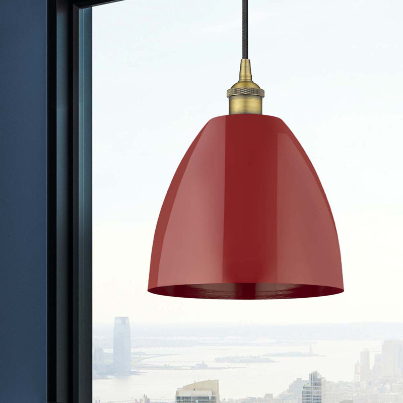 Edison 9" Brushed Brass Mini Pendant with Versatile Shades