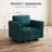 Upholstered Accent Armchair With Storage-879807861