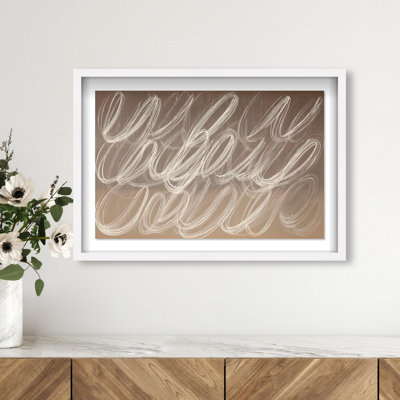 Oliver Gal Coastal Mirage V Abstract - Luxury Shadowbox Framed Wall Art