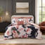 Ensemble de couette 7 pièces pour lit queen, 229 x 229 cm, en coton imprimé hypoallergénique-135278189
