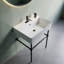 Lavabo de salle de bain rectangulaire avec trop-plein 23,375 po Cheviot Products-72894668