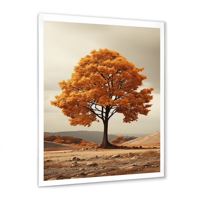 Rétro charme d'érable rétro sur toile, H 32 po x l 16 po x P 1 po, Cadre photo blanc