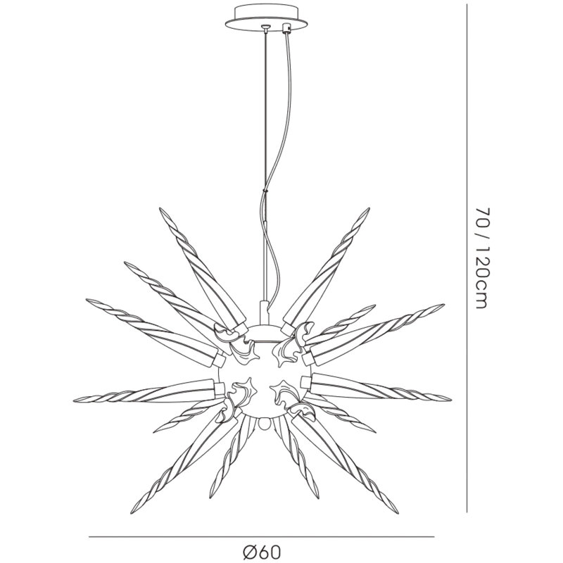 8 - Light Sputnik Chandelier