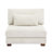 Maelina Upholstered Beige Corduroy Armless Chair with Pillow Back, Single Chair Module Part For Sectional Sofa-107627212