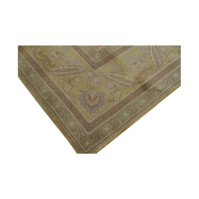 Savonnerie Wool Oriental Area Rug in Brown