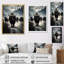 Portrait de yaks noir et blanc II, reproduction sur toile-92007778-92007775