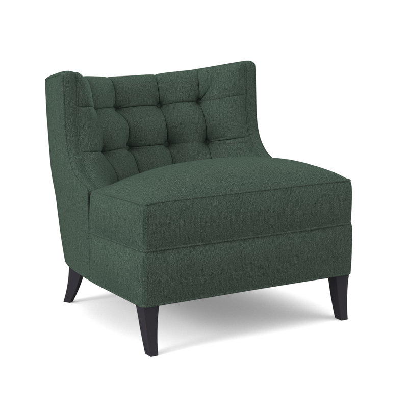 Social Tufted Slipper Chair, Margaret Tangelo, Vintage Ebony