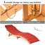 Chaise de patio pliante avec coussins McAlester