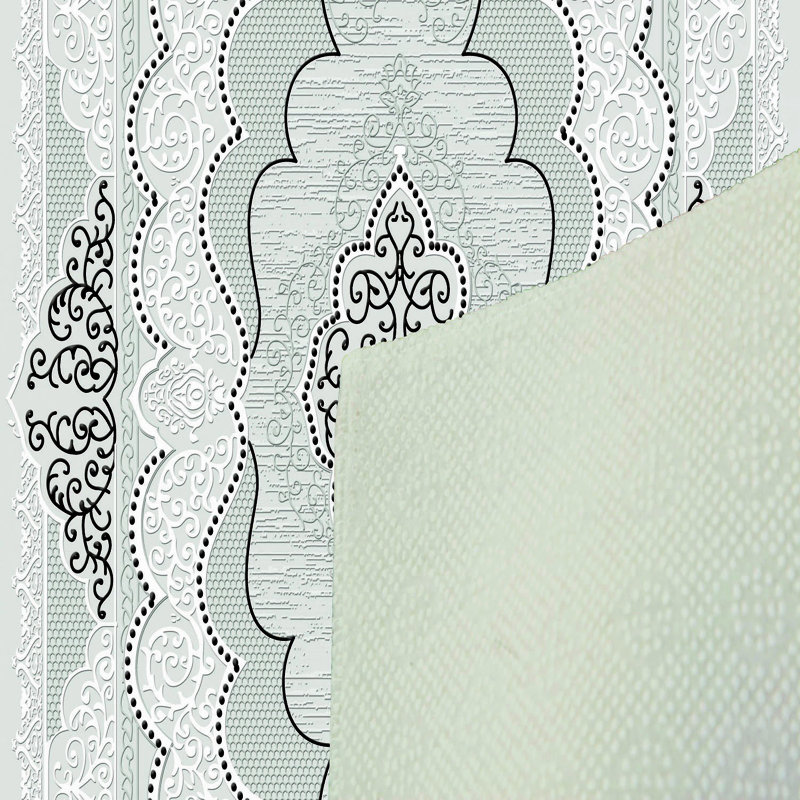 Stylish Woven Carpet, 31.5 x 47.2 inches | 100% Polyester, Pile Height: 0.04 inches, Total Height: 0.31 inches | Antibacterial, Non-Slip PVC Felt Underside | Machine Washable, Perfect for Living Room & Bedroom Decor