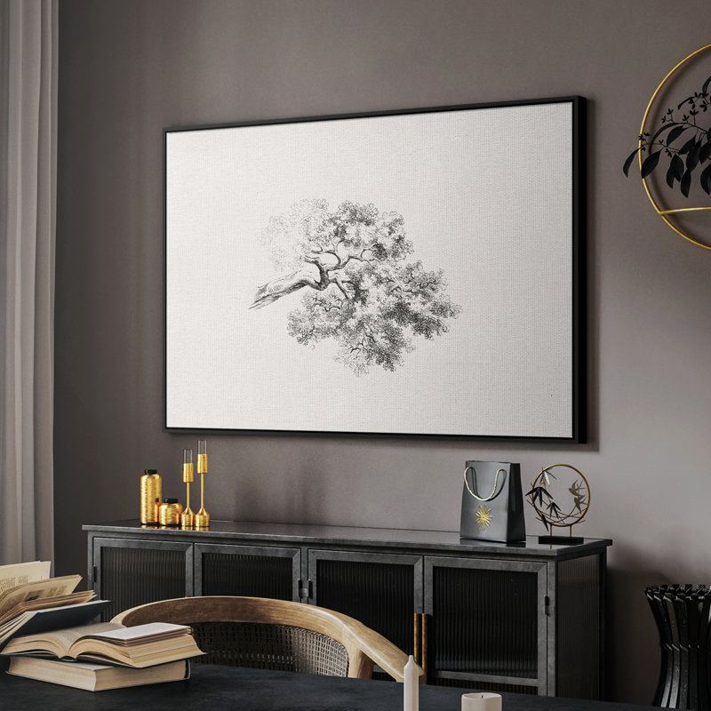 "Croquis d'époque-11" sur toile, Noir, H 27 po x l 41 po