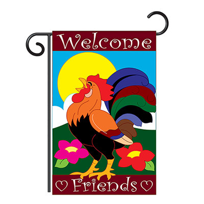 Lazro Double Sided 18.5 in. H x 13 in. W Polyester Garden flag